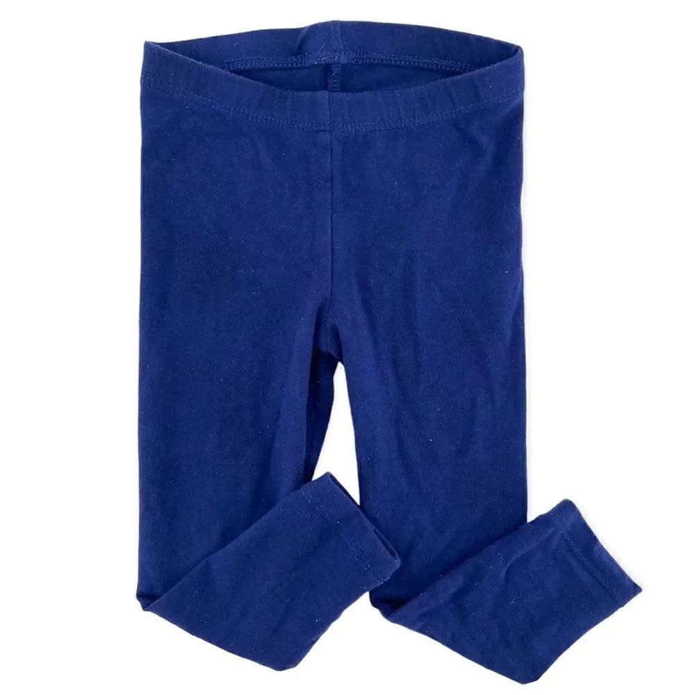 Cat & Jack Toddler Girl’s Navy Blue Solid Basic Pull On Leggings 2T